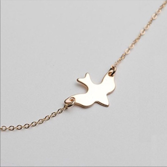 Little Golden Dove Necklace - Picture 2 of 3